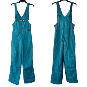 Vintage Europa Helly Hansen Turquoise Blue Snow Suit Ski Bibs Salopette Overalls